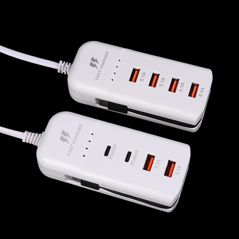 1 шт. USB-концентратор адаптер мобильный телефон US Plug быстрое зарядное устройство USB зарядное устройство Pd Type C быстрая зарядка быстрые настенные зарядные устройства Multiport