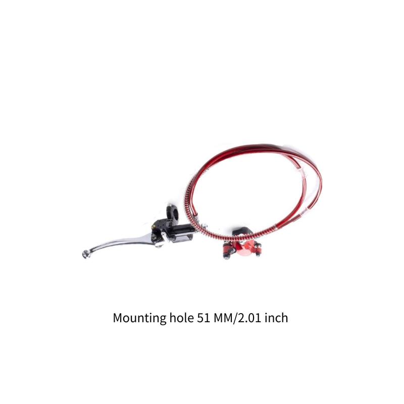 49CC Minibike Hydraulic Disc Brake Caliper Hand Brake Cylinder Kit for Small Engine Bike Restoration
