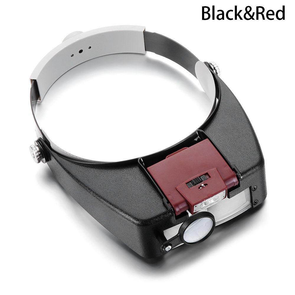 Светодиодный освещенный козырек Ювелирные инструменты Лупы для ремонта Ювелирная лупа