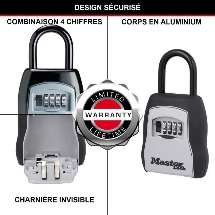 Boite à clés sécurisée - MASTER LOCK - 5400EURD - Format M - Avec anse - Select Access Partagez vos clés en toute sécurité