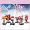 Collectible Anime Character Figures Set Of Six Pvc Toys Cute Ash Misty Models