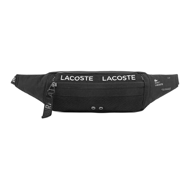 Lacoste Повседневная универсальная удобная нейлоновая поясная сумка Средняя унисекс сумки Черный NU3798UH-000