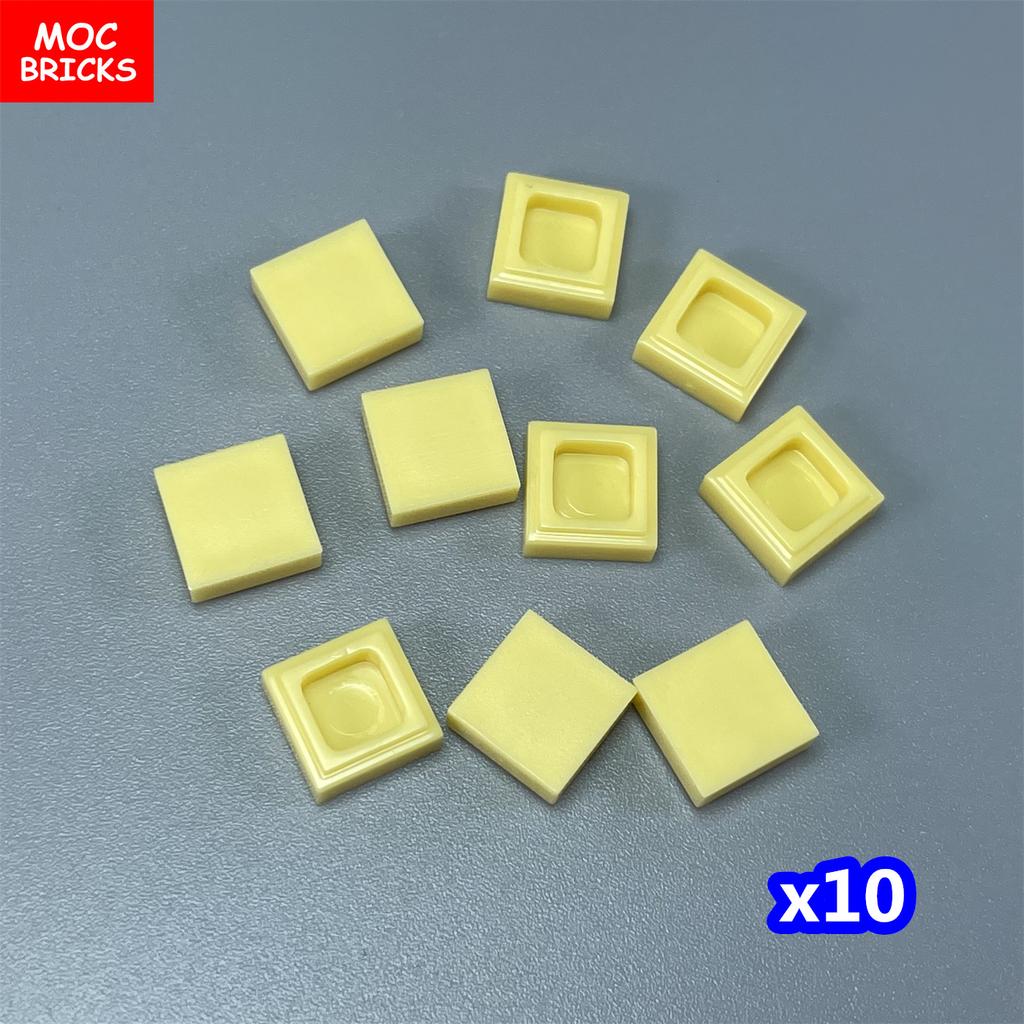 100 шт./лот Плитка MOC 1x1 3070 DIY Каркас Комнаты Дом Город Образовательные Строительные Блоки Собираемые Частицы Игрушка Подарок для Детей