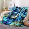 Lucario 4  Print Flannel Blanket, High quality Comfortable for All Seasons, Home Decor, Warmth and Comfort