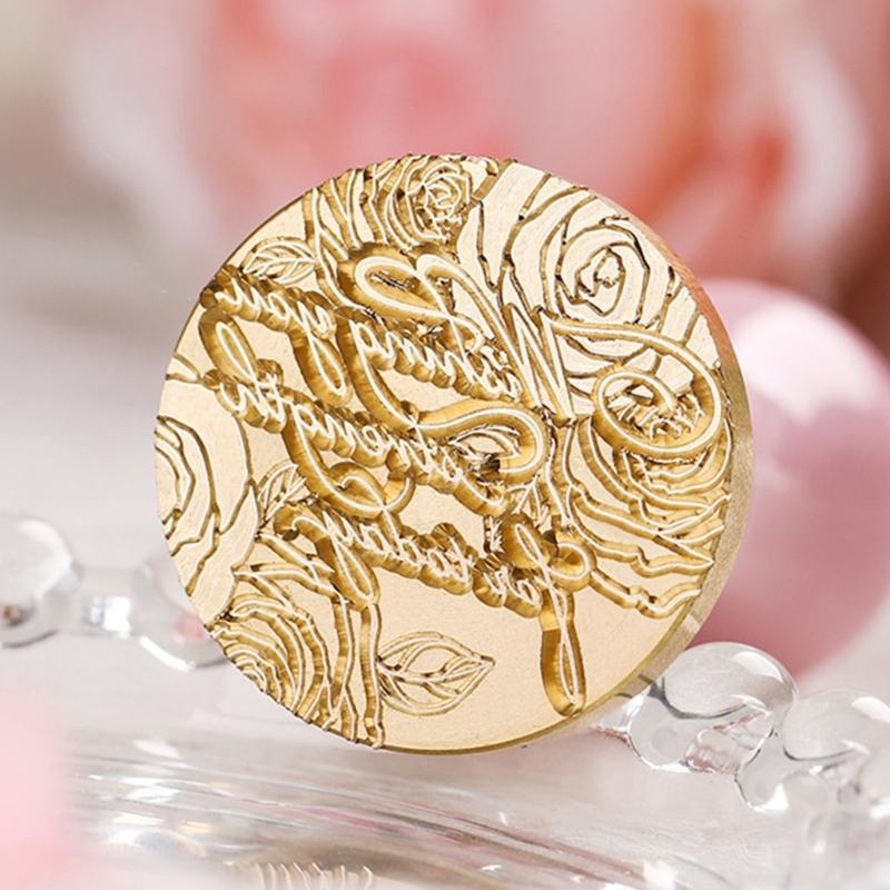 Сургучная печать-Слова Фразы Сургучная печать Цветочная печать для конвертов Свадебные приглашения Украшения для открыток