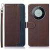 RFID Blocking Wallet Case for Huawei Mate 60 Pro Litchi Texture PU Leather Phone Cover