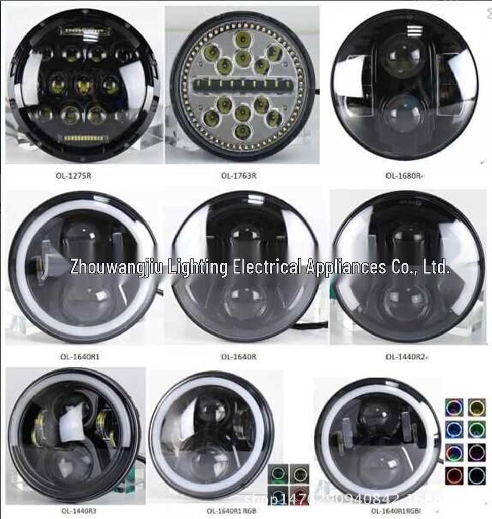 7-inch Dragon Board Headlights for JEEP Wrangler & Harley Motorcycles