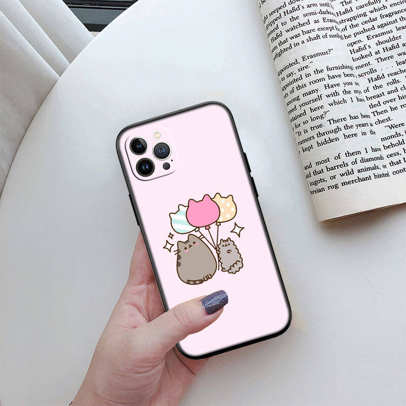 MH129 Чехол-котик Pusheens для Samsung A06 A35 A25 A24 A15 A05S A05 M55 M35 M15 A02 A12 A13 A10 A16 A20 A30 A22 A31 A32 A33 A42 A50