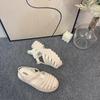 Женские плетеные римские сандалии на толстой подошве с высоким каблуком Melissa – Модные и универсальные, лето 2024.