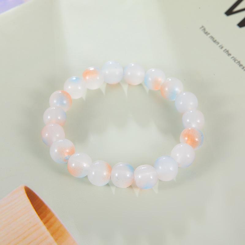 10 мм градиентный ледяной прозрачный стеклянный браслет на палец для студентов и подруг