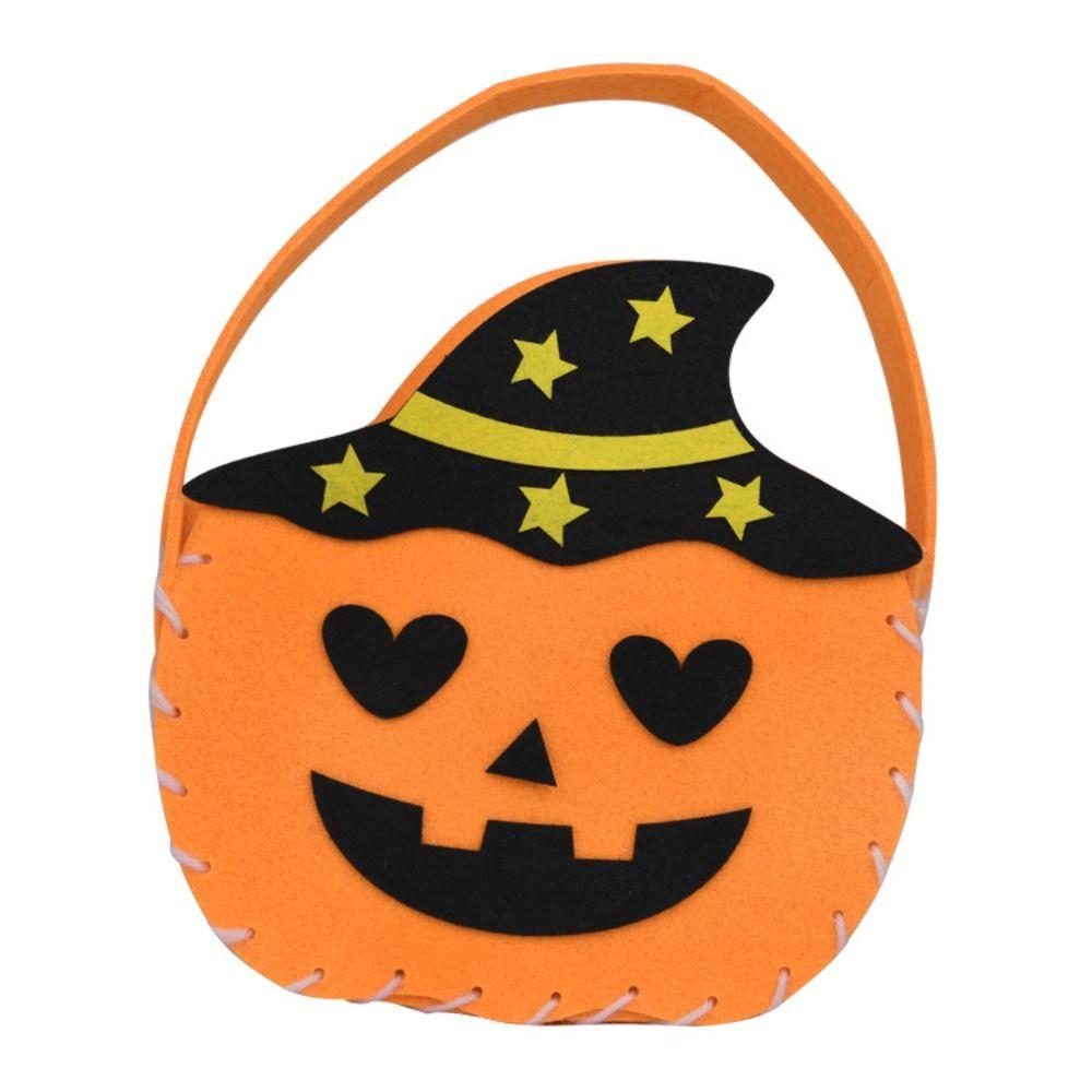 Trick Or Treat Halloween Candy Bag Halloween Decoration Gift Basket Party Halloween Bag For Kids