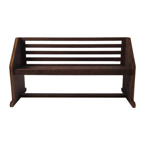 Wooden Display Rack Storage Shelf Strong Load-bearing Smooth Edge Rustic Countertop Storage Rack Multi-Purpose Organizer