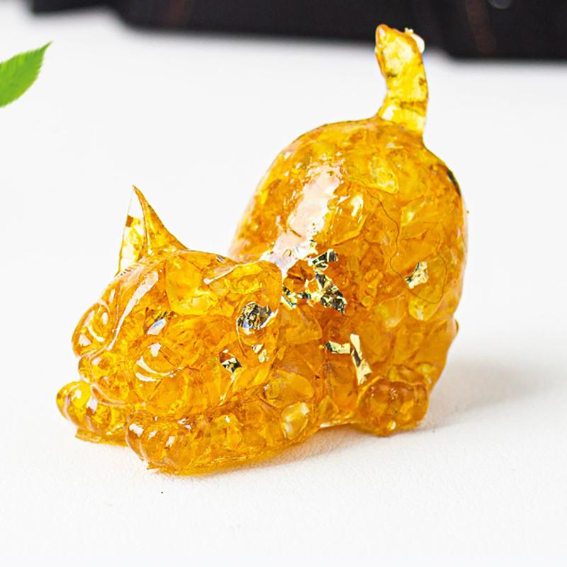 Кошка Традиционное Настольное Украшение Домашние Аксессуары Чайный Питомец Коллекция Скульптура Ремесла