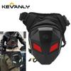 Crimson Eyes Led Riding Leg Bag Motorcycle Locomotive Multifunctional Waterproof Gaiters Crossbody Storage Travel Hiking Bag