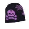 Knitted Unisex Skull Pumpkin Hat With Letter Design For Fall And Seasons Winter