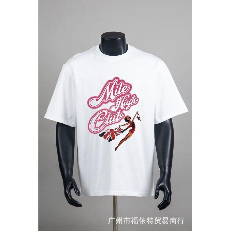 Corteiz Alcatraz Vintage Print T-Shirt Men Women Streetwear Loose Fit Short Sleeve Tee