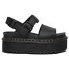 Сандалии Dr.Martens VOSS на одной ремешке из кожи Женские Черные 26725001