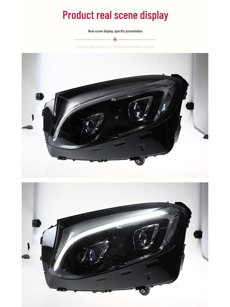 Mercedes-Benz GLC (2016-2019) High-Config LED DRL Double Lens Headlight Assembly W253