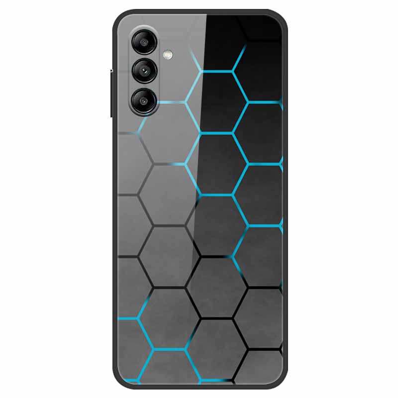Для Samsung A14 A34 A54 5G Чехол из закаленного стекла Роскошная задняя крышка Жесткие чехлы для Samsung Galaxy A54 A34 A14 Защитный милый чехол