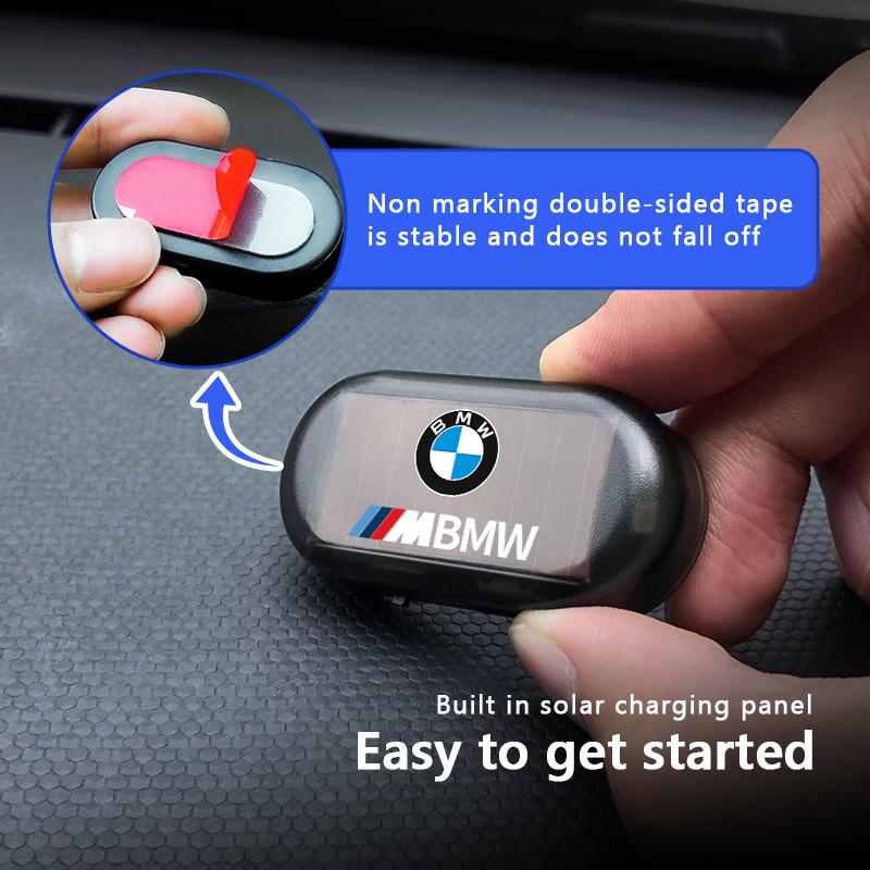 SNLL4 Mini LED Solar Power Car Warning Light Night Security Anti-Theft For BMW Performance X1 M3 M6 F01 F02 E34 E36 E60 F10 F20 X6