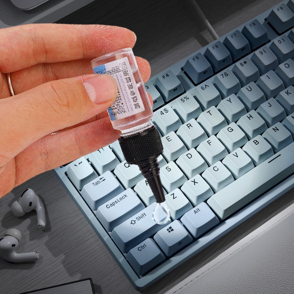 4 в 1 Механическая клавиатура Смазка Масло для осей Механический фрикционный смазочный комплект с щеткой Набор для съема колпачков клавиш