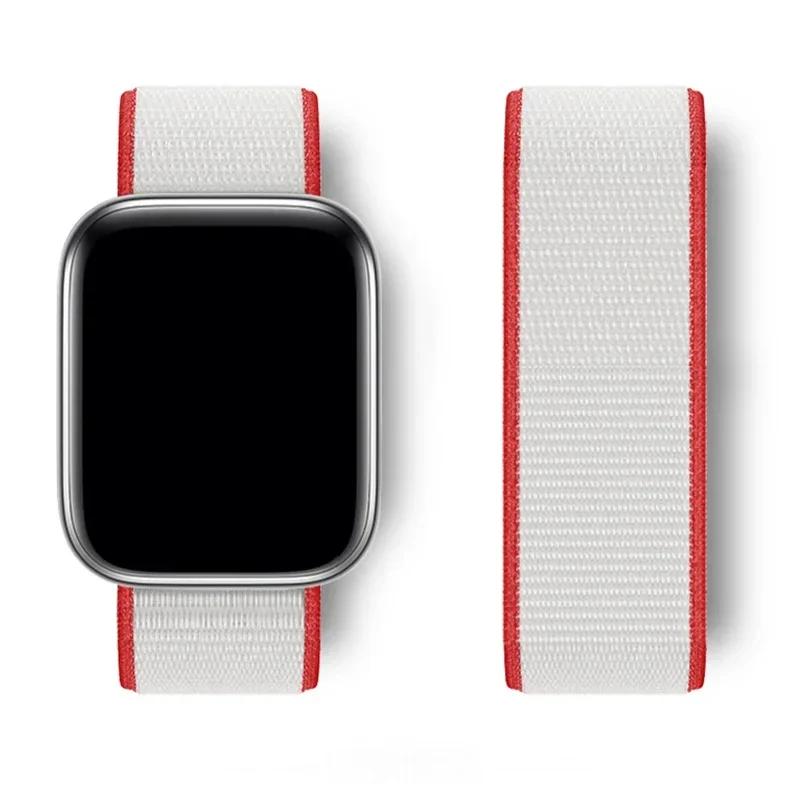 Nylon loop Strap For Watch Band Ultra-2 49mm 44mm 40mm 45mm 41mm Sport pride Bracelet iwatch bands Series 9 8 se 7 6 5 4 3