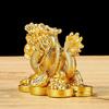 2024 Chinese Zodiac Dragon Statue Model Year of The Dragon Figurine Resin Craft Ornament Attract Wealth & Good Luck Golden/Bronze Dragon Sculpture