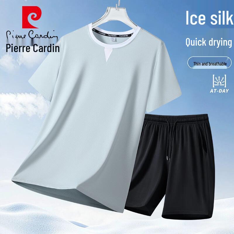Pierre Cardin Мужской летний повседневный спортивный комплект (Футболка и шорты)
