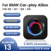 Android 13 Беспроводной Carplay Авто Мини AI БОКС для BMW ID6-ID9 Обновление 8-ядерный Qualcomm 6125 Стриминг 2 Wi-Fi Канала 4G SIM GPS BT