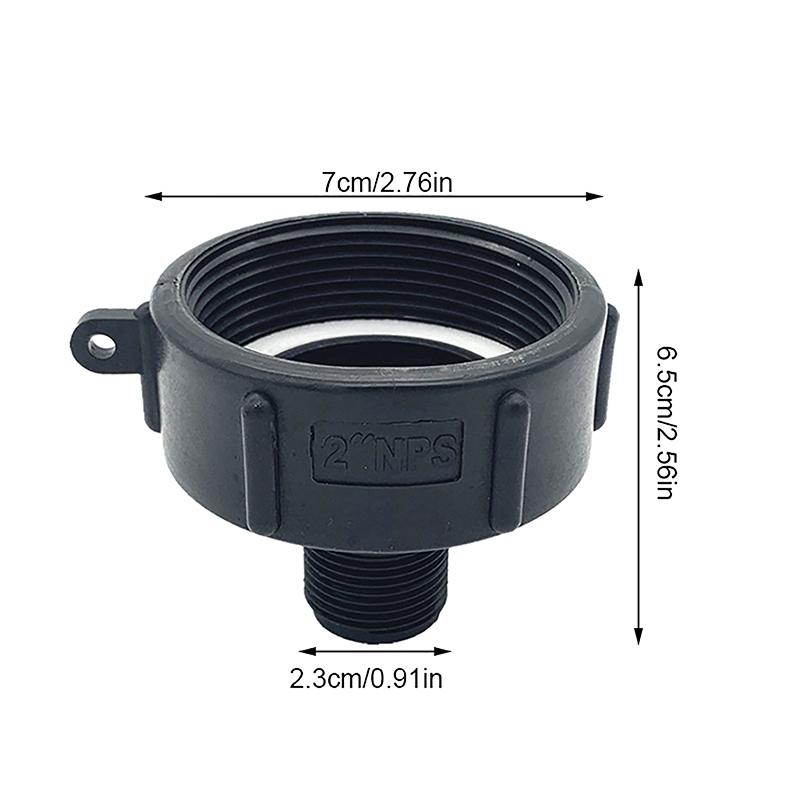 1 шт. Ibc адаптер для бака для воды, прочный S60 с мелкой резьбой на 2''Nps 3/4'', адаптер для садового шланга