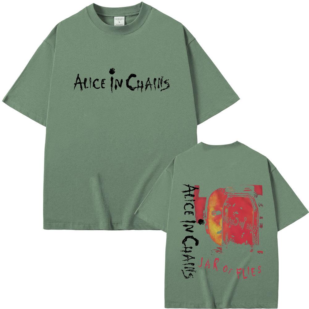 Rock Band Alice in Chains Jar of Flies Album Tshirt Summer Men Women Vintage Casual Cotton T Shirts Unisex Fashion Streetwear