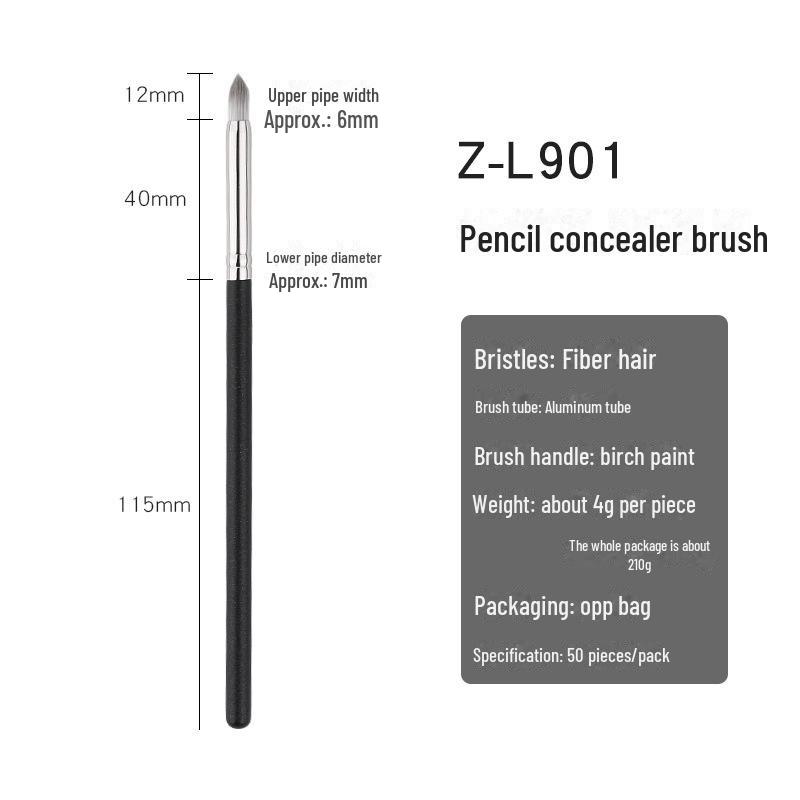 Новая кисть для консилера с фарфоровой головкой Cloud: Точный инструмент для устранения носогубных складок, слезных бороздок, мешков под глазами и темных кругов.