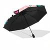 1pc Hello Kitty Nurse Theme Automatic Opening/Closing Umbrella with Convenient Portable Design, 8-Bone Iron Frame Outdoor Umbrella, Perfect Gift for F
