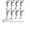 4/8Pcs 2-in-1 Fireplace Stocking Hanger Garland Holder Rust-Proof Easy Installation Double Hook Design Wreath Hanging Rack