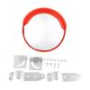 30cm Wide Angle Driveway Road Safety Convex Traffic Mirror with Mounting Hardware Accessories