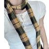 HX6F Long British Scarf Comfortable Wool Blend Winter Accessory
