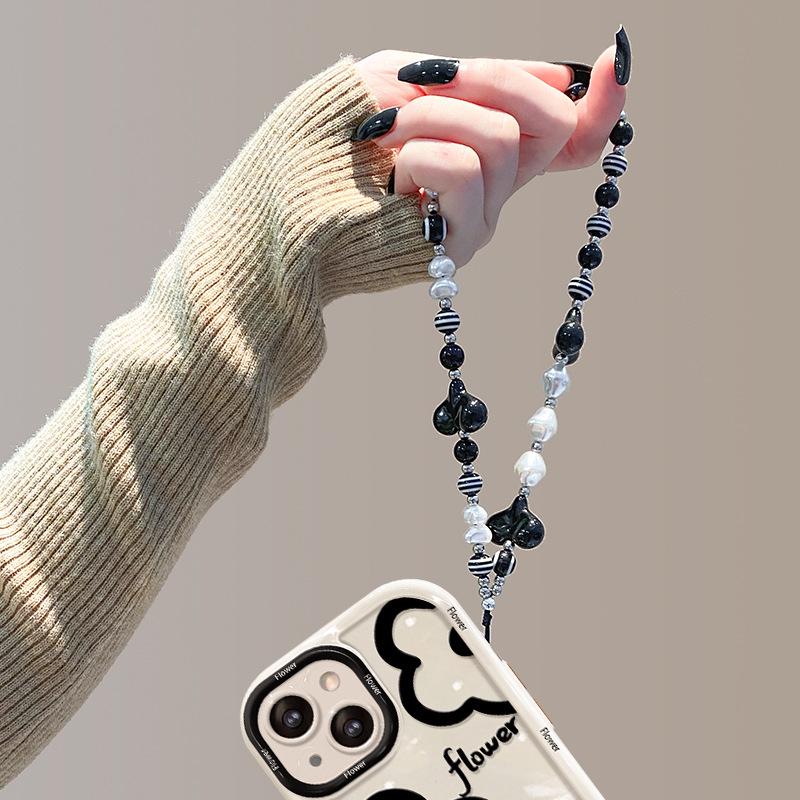 Подходит для чехла для мобильного телефона Apple 14promax iPhone 13 Силиконовый Противоударный 11/12 Простые Линии Цветочная Цепочка