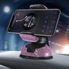 Car Elegant Rhinestone Phone Holder Universal Rotatable Secure Perfect for Easy Navigation and Style Interior Woman Accessories