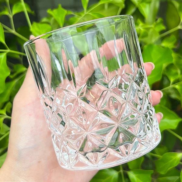 330 мл Рельефный стакан для виски Бокал для вина Европейский стиль Вечеринка Домашний бар Стакан для виски и вина Посуда из стекла Набор для иностранных вин и спиртных напитков