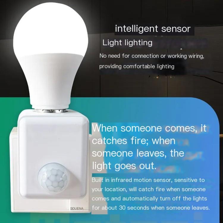 E27 EU Plug патрон лампы цоколь AC110-240V настенный светодиодный инфракрасный датчик держатель лампы E27 винтовой порт датчик головки лампы адаптер