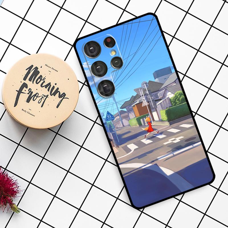 Чехол в стиле манга-аниме для Samsung Galaxy S21 S22 S23 S24 S25 Ultra S9 S10 S25 Plus S25 FE S20 FE.