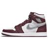 Кроссовки Air 1 Retro High OG Bordeaux Unisex Red White Metallic-Silver 555088-611