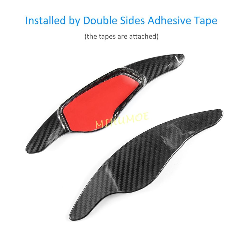 Carbon Fiber Steering Wheel Paddle Shifter Extension Gear Shift Trims For BMW 2 3 4 5 6 7 8 Series X3 X4 X5 X6 X7 G20 G30