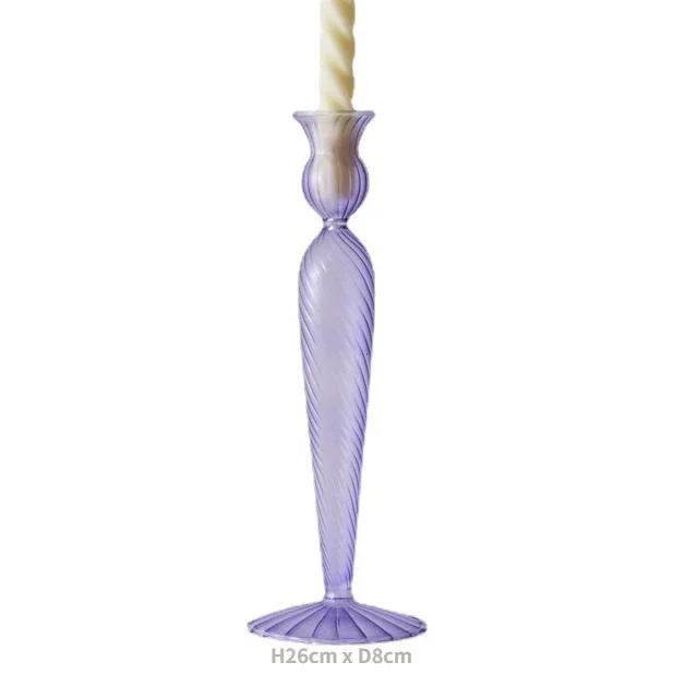 Декоративные подсвечники, цветная стеклянная ваза для цветов, украшение для дома, свадебное украшение, центральные подсвечники, подарок