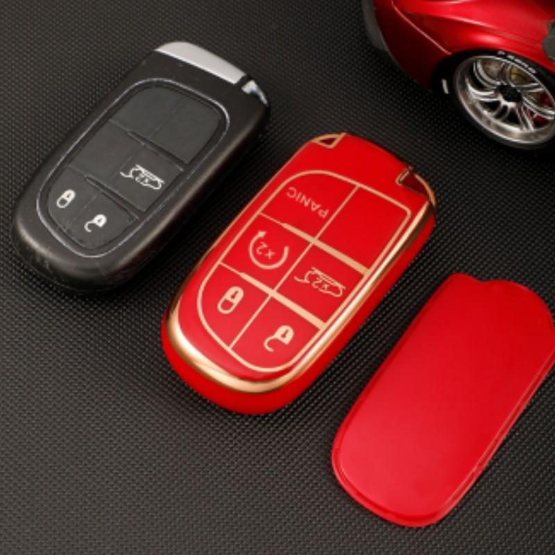 Новый мягкий чехол для автомобильного ключа из ТПУ, брелок для Jeep Renegade Compass Grand Cherokee для Chrysler 300C Wrangler Dodge, автомобильные аксессуары