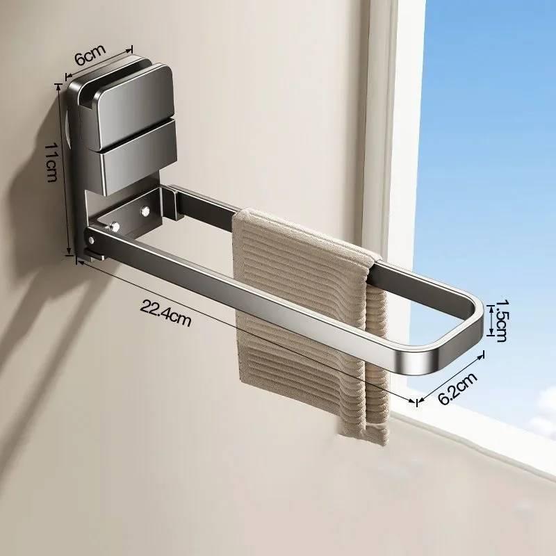 Removable Towel Rack for Bathroom No Drill Installation Space Saving Storage Shelf for Kitchen Laundry