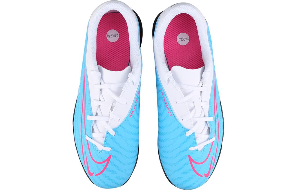 Nike Футбольные бутсы Phantom GX Academy CLUB TF для искусственного покрытия, удобные, с круглым носком, низкие, морская синь, детские DD9567-446