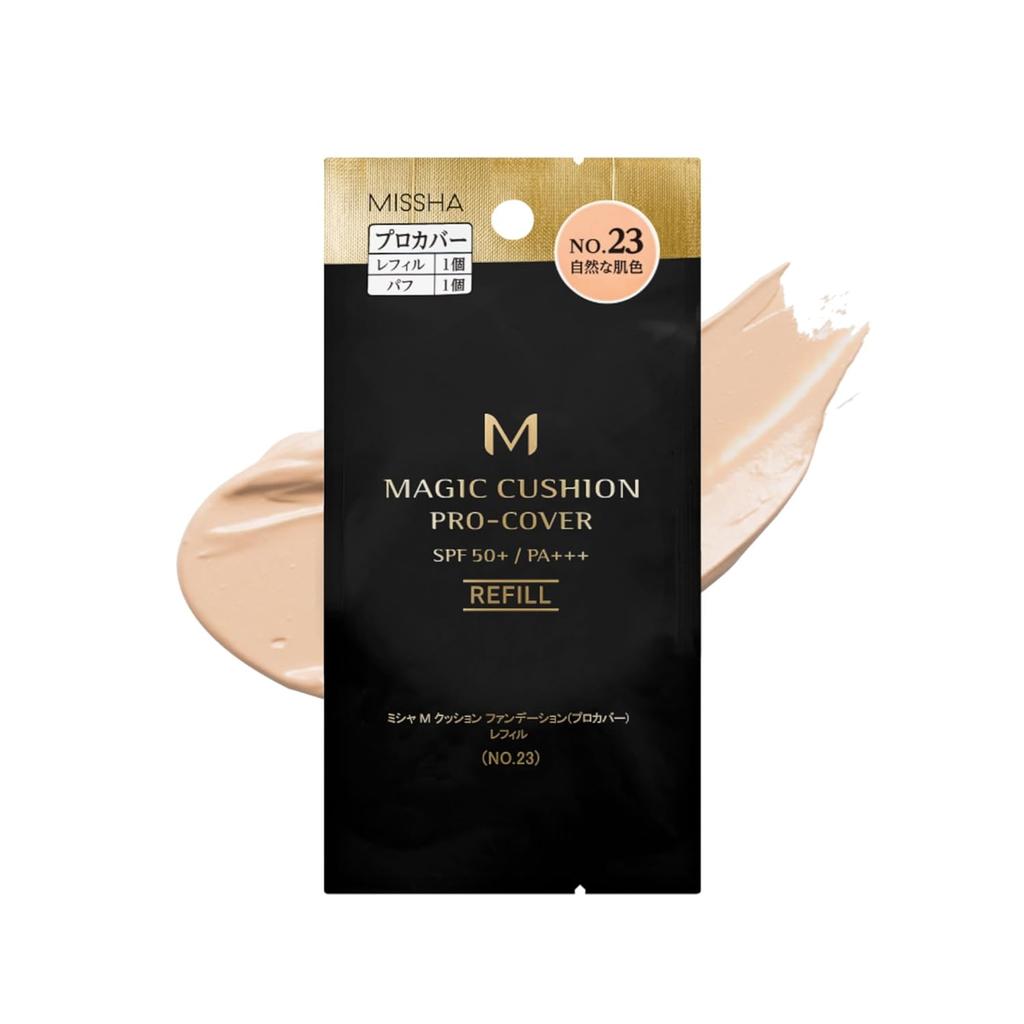 Missha M Cushion Тональная основа (Профессиональная обложка) Пополнение (нет. 23 Натуральный тон кожи)