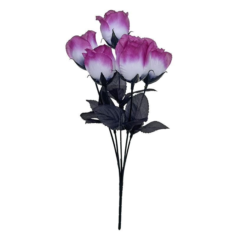 1 шт. Реалистичные шелковые черные розы Фотофон Цветы Готический домашний декор Имитация черной розы 36 см
