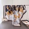Spring And Summer High-End Satin Simulation Silk Printing Large Square Scarf Silk Scarf Shawl Headscarf Neck Protection Scarf